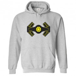 Tie Fighter Classic Unisex Kids and Adults Pullover Hoodie For Sci-Fi Movie Fans					 									 									